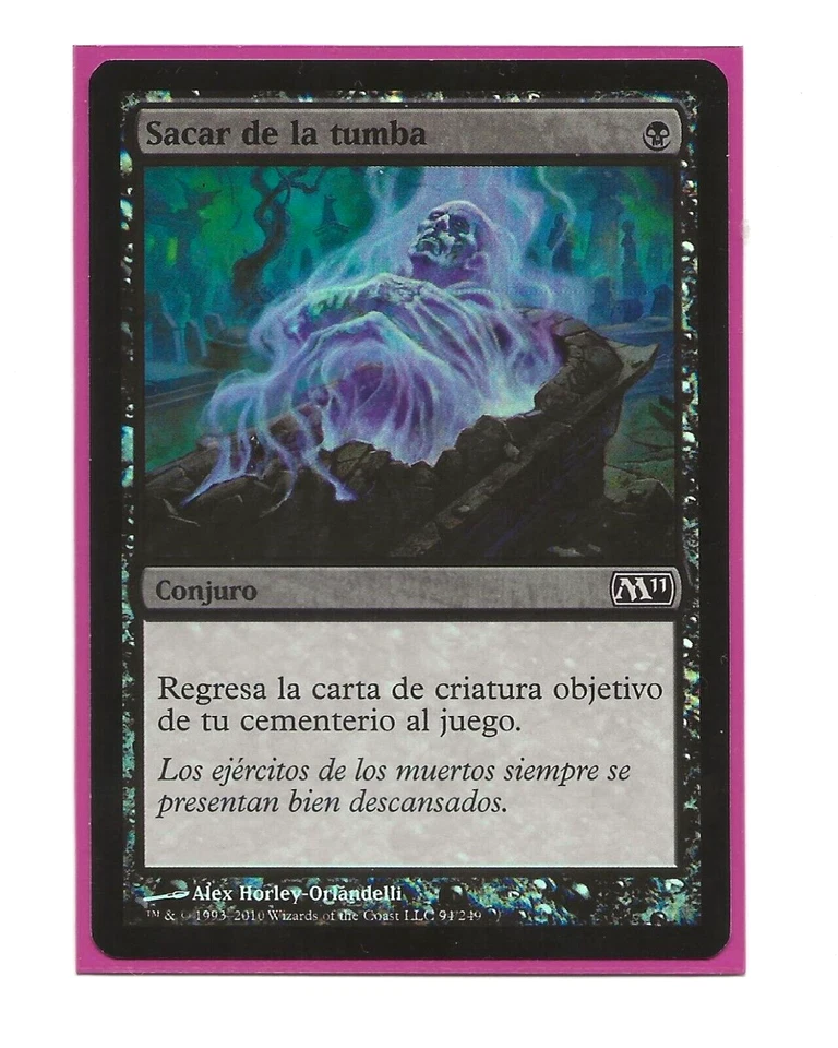 DISENTOMB ERRATA FOIL M11 Español Magic Spanish Return to Play MTG Sacar Tumba - Imagen 1 de 1