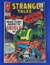STRANGE TALES #135 COMIC BOOK~ KEY 1st Nick Fury Agent Of Shield ~ 1965 FR/GD