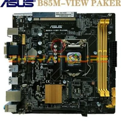 ASUS B85M-VIEW PAKER For LGA1150 Intel 4Th i7/i5/i3 CPU 21*20 B85 Micro-ATX HTPC - Image 1 of 3