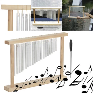 20-Tone 20 Bars Chimes Wood Single-Row Wind Chime w Stick Percussion Instrument - Picture 1 of 11