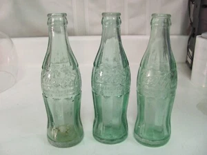 Lot 3 Vintage Coca Cola Bottles - Cincinnati, OH - Lexington, KY - Columbus, IN - Picture 1 of 9