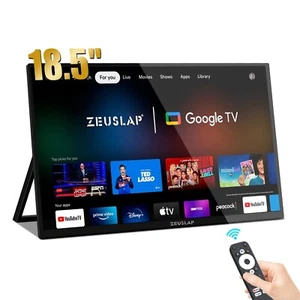 ZEUSLAP 18.5" Smart Portable Monitor Z18TV PRO with Google TV Touch Screen - Picture 1 of 6