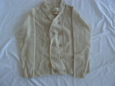 NWT WOMEN'S GANT DOUBLER LAMBS WOOL CARDIGAN CREAM COLOR SIZE XL - Image 1 of 4