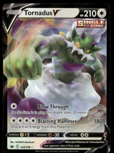 Pokemon Tcg SWSH Chilling Reign Tornadus V #124 NM - Picture 1 of 2