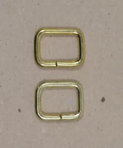 Keepers - Brass Plated - 1/2" wide x 3/8" tall - Pack of 100 (F460) - Picture 1 of 1