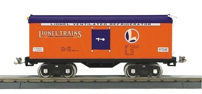 Lionel MTH 11-30235 Standard Tinplate Lionel Orange & Blue 514 Reefer Car NEW - Image 1 of 4