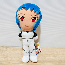 Neon Genesis Evangelion Rei Ayanami Plush Toy SEGA 1995 Toy Japan Plug Suit TAG