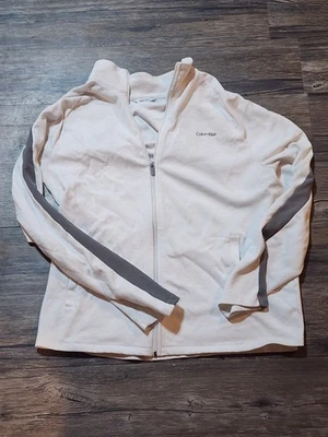 Chaqueta Calvin Klein Cremallera Completa Para Hombre’s L Blanco Suéter Informal Prendas Exteriores Foto 1 de 4