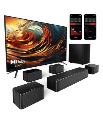 Ultima Poseidon D80 Soundbar - Kit Altoparlanti Subwoofer 7.1 Canali, Dolby Atmos - Immagine 1 di 4