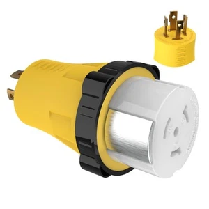 SQAUNCHY 50 Amp to 30 Amp Rv Adapter NEMA L14-30P to SS2-50R CS6364C RV Gener... - Picture 1 of 7