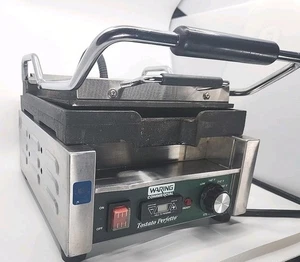 Waring WFG150T Tostado Perfetto 2 Sided Commercial Panini Waffle Press Cast Iron - Picture 1 of 22