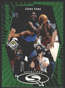 Shawn Kemp #SQ5 1998-99 UD Choice StarQuest Green Cleveland Cavaliers - Picture 1 of 2