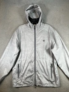 Peter Millar Jacket Mens Medium Gray Hyperlight Link Waterproof Windproof Golf - Picture 1 of 11
