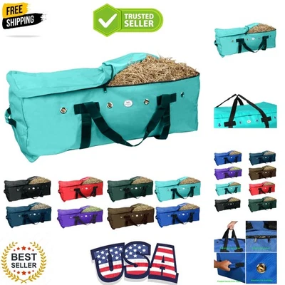 Bolsa de almacenamiento de heno de nailon turquesa 1200 D - Fácil transporte con asas acolchadas Foto 1 de 4