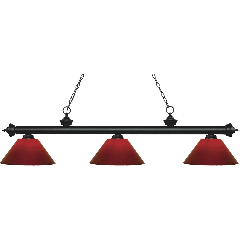 Z-Lite 200-3MB-PRD Riviera Billiard Light Matte Black - Image 1 of 1