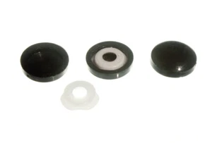 New 1,000 X Plastidome Click On Screw Cover Only Black - Onestopdiy - HD - Picture 1 of 1