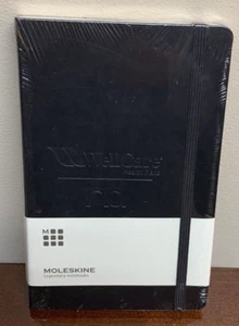New Black Moleskine Wellcare Legendary Notebook 5" x 8.25" Custom Edition Ruled - Picture 1 of 2