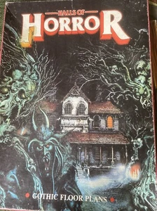 Dungeon Floor Plans Halls Of Horror Gothic Games Workshop Rare 1986 O324 - Picture 1 of 8