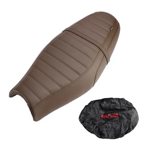 Complete Cushion Rider Passenger Seat Brownc For Street Twin Speed Twin 900 T7 - Picture 1 of 12