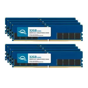 OWC 256 GB (8x32 GB) DDR5 4800 MHz 2Rx8 ECC memoria UDIMM 288pin senza buffer RAM - Foto 1 di 7