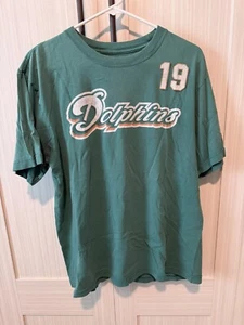 Vintage Reebok NFL Miami Dolphins Football Marshall #19 Jersey Shirt Large - Picture 1 of 6