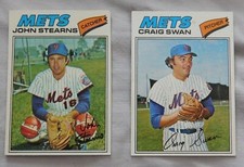 1977 Topps New York Mets Baseball Card Pick one