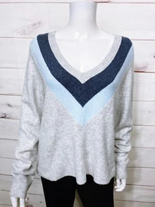 Calvin Klein Jeans Damenpullover Größe M grau V-Ausschnitt Langarmpullover - Bild 1 von 7