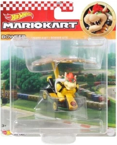 Hot Wheels 1:64 Mario Kart - Bowser in Standard Kart with Bowser Kite Die Cast - Picture 1 of 2