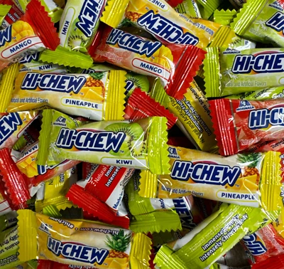 HI-CHEW Tropical Mix Kiwi, Pineapple & Mango Fruit & Chewy Bulk Candy (2 Pounds)