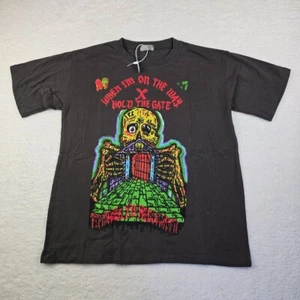 HBAT "Hold The Gate" T-Shirt Men's Size L Dark Grey Short Sleeve Kanye Hip Hop - Picture 1 of 8