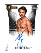WWE Hideo Itami 2015 Topps Undisputed NXT In Line Authentic Autograph Card DWC