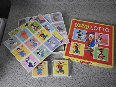 De colección Años 80 LITOR Disney DONALD LOTTO Raro Noruego Juego a Juego Pato Donald Foto 1 de 4