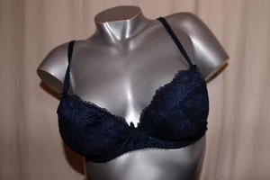 AUBADE edler Push Up BH COURBES DIVINES OA18 Spitze soprano dunkelblau NEU - Bild 1 von 3