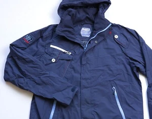 Bergans Sandefjord Waterproof Jacket mens Hooded top size L Large navy blue 5006 - Picture 1 of 13