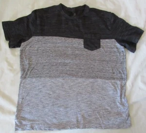 Men's George black grays Short Sleeve Colorblock Shirt size L 42-44 - Picture 1 of 3