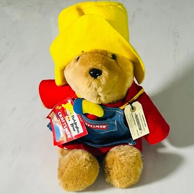 Vintage 1997 Paddington Bear Sears Craftsman Plush w tag - Image 1 of 4
