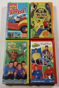 The Wiggles Yummy Yummy VHS video tape lot 2000 Yellow ClamShell 14 Song Singing - Imagen 1 de 8