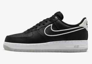 NIKE AIR FORCE 1 LOW 07 BLACK WHITE SHOES MENS SZ US8-12 MAX JORDAN DUNK BLAZER - Picture 1 of 6