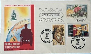 HNLP Hideaki Nakano 3877 Sickle Cell Anemia 3503 Diabetes Monaco MS Society FDC - Picture 1 of 1