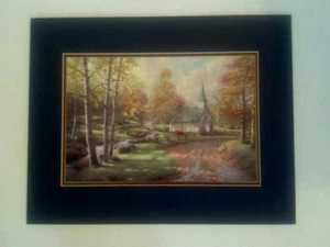 The Aspen Chapel Print by Thomas Kinkade in 11 x14 Matte with COA - Picture 1 of 4