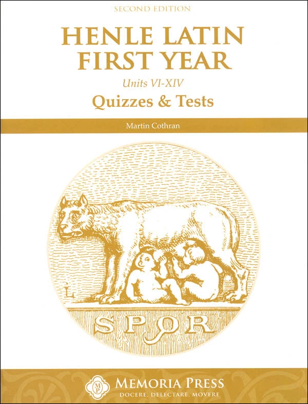 Henle Latin/Memoria Press Year 1 - Quiz and Test Units 6-14 - 2nd Ed. - Image 1 of 1