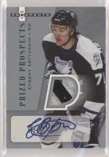 2005-06 Fleer Hot Prospects Prized /349 Evgeny Artyukhin #268 Rookie Auto RC