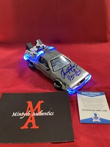Christopher Lloyd firmado escala 1/24 diecast Delorean Regreso al Futuro Beckett - Imagen 1 de 6