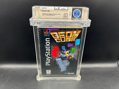 Geom Cube Long Box Sony PS1 WATA 9.0 A+ FACTORY SEALED MINT RARE VGA - Image 1 of 4