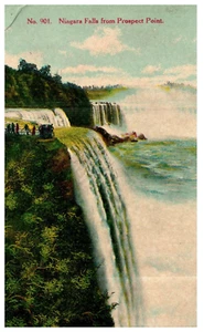 Niagarafälle von Prospect Point verschickt 1909 von Erie PA antike Postkarte - Bild 1 von 3