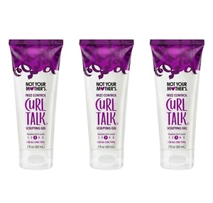 3pk Not Your Mother’s Curl Talk Frizz Control Gel 2oz .Flexible Firm  Hold - Picture 1 of 2