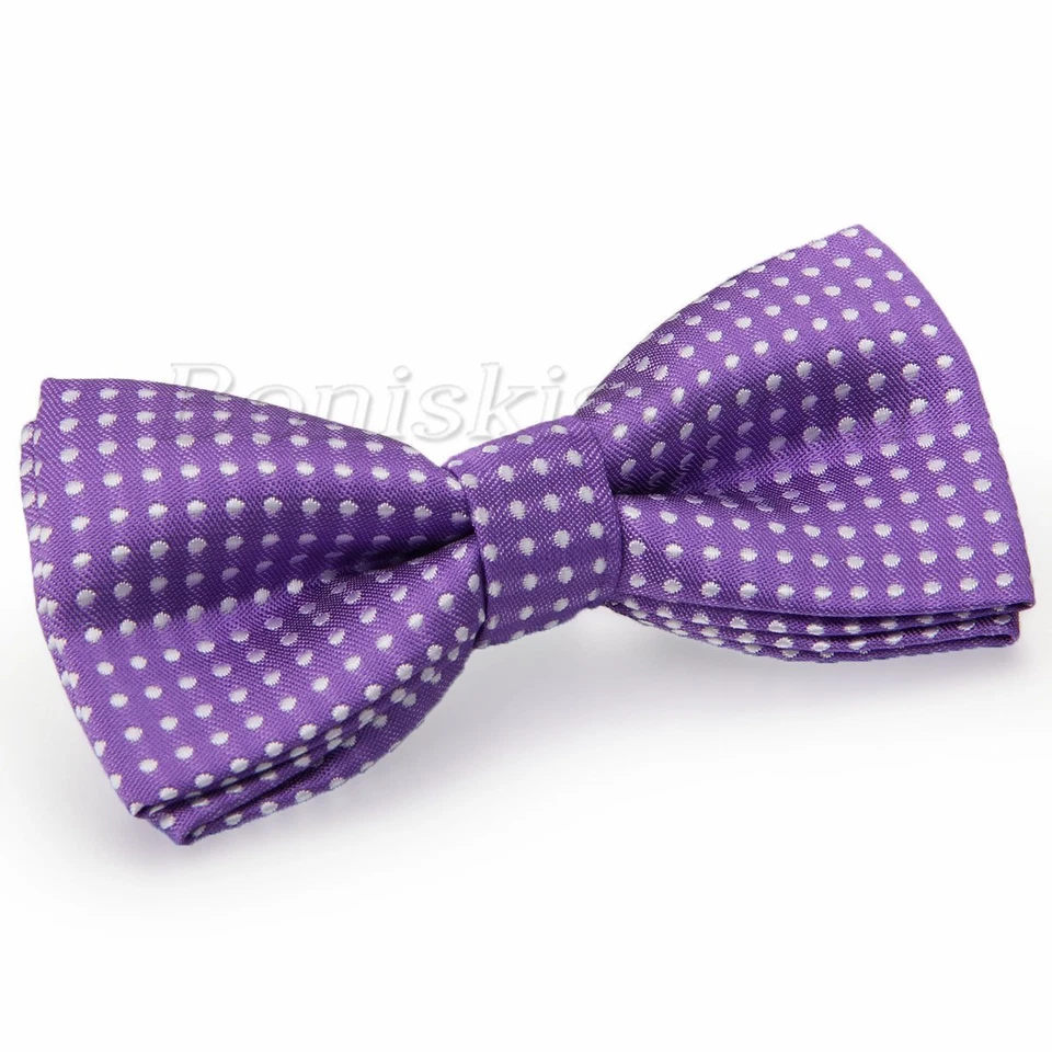 孩子 男孩 波尔卡圆点 领结 连衣裙 领带 预绑燕尾服 婴儿领结 — 第 1/1 张图片