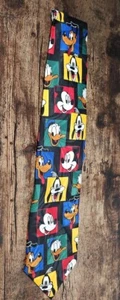 Balancine Inc Disney Unlimited Vintage Neck Tie Polyester Mickey Goofy Pluto - Picture 1 of 3