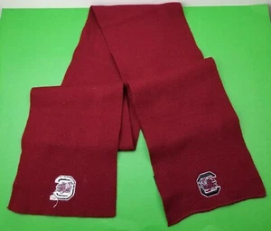 USC SOUTH CAROLINA GAMECOCKS Football Team Red COLLEGE Scarf Warm Winter SEC Fan - Picture 1 of 6