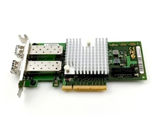 LOW PROFILE Fujitsu D2755 Dual-Port 2x 10GbE-LAN SFP+ PCIe x8 D2755-A11 - Zdjęcie 1 z 3